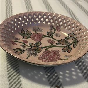 Floral Pink Lattice Serveware Bowl